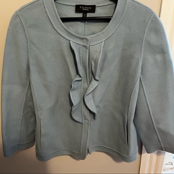 Talbots Wool Ruffle Jacket - Picture 2 of 5